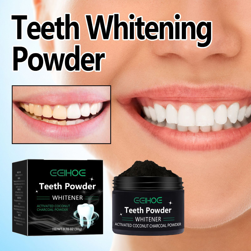 Whitening Powder Activated - Food Grade Tooth Brightening Powder Teeth