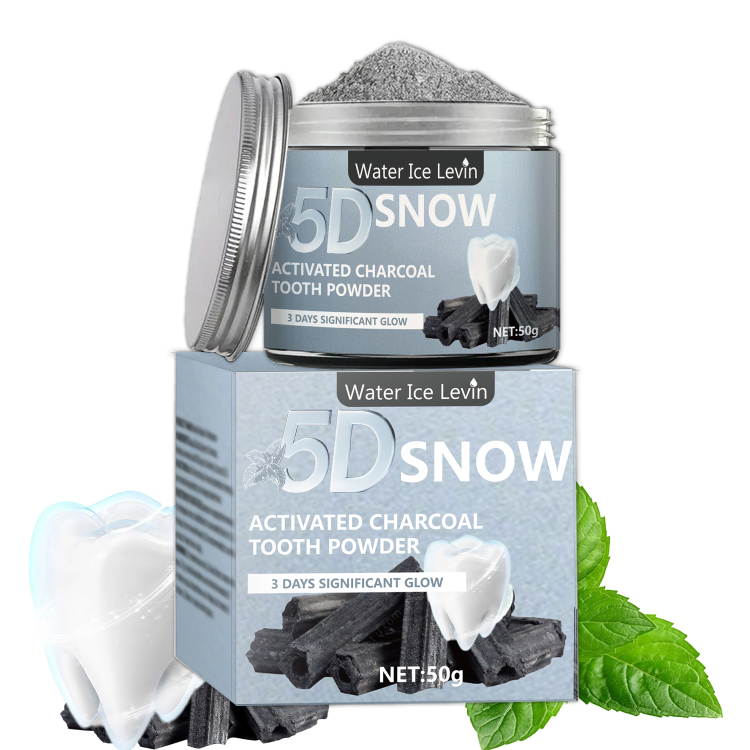 Whitening Powder Activated - Water Ice Levin 5D Snow Activated