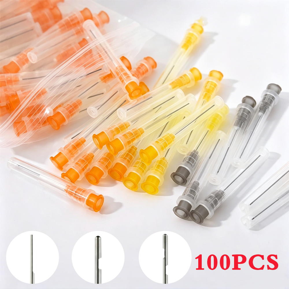 Teeth Whitening Tips - 100PCS Dental Irrigation Needle Tip Endo