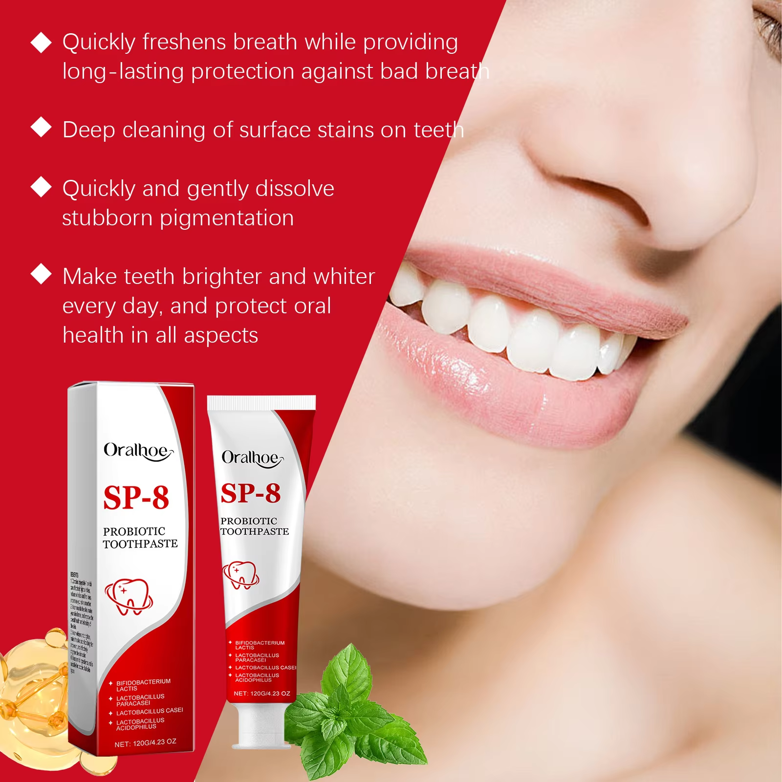 Sp-8 Probiotic Toothpaste Brig - Teeth Whitening That Works บทวิจารณ์และราคา