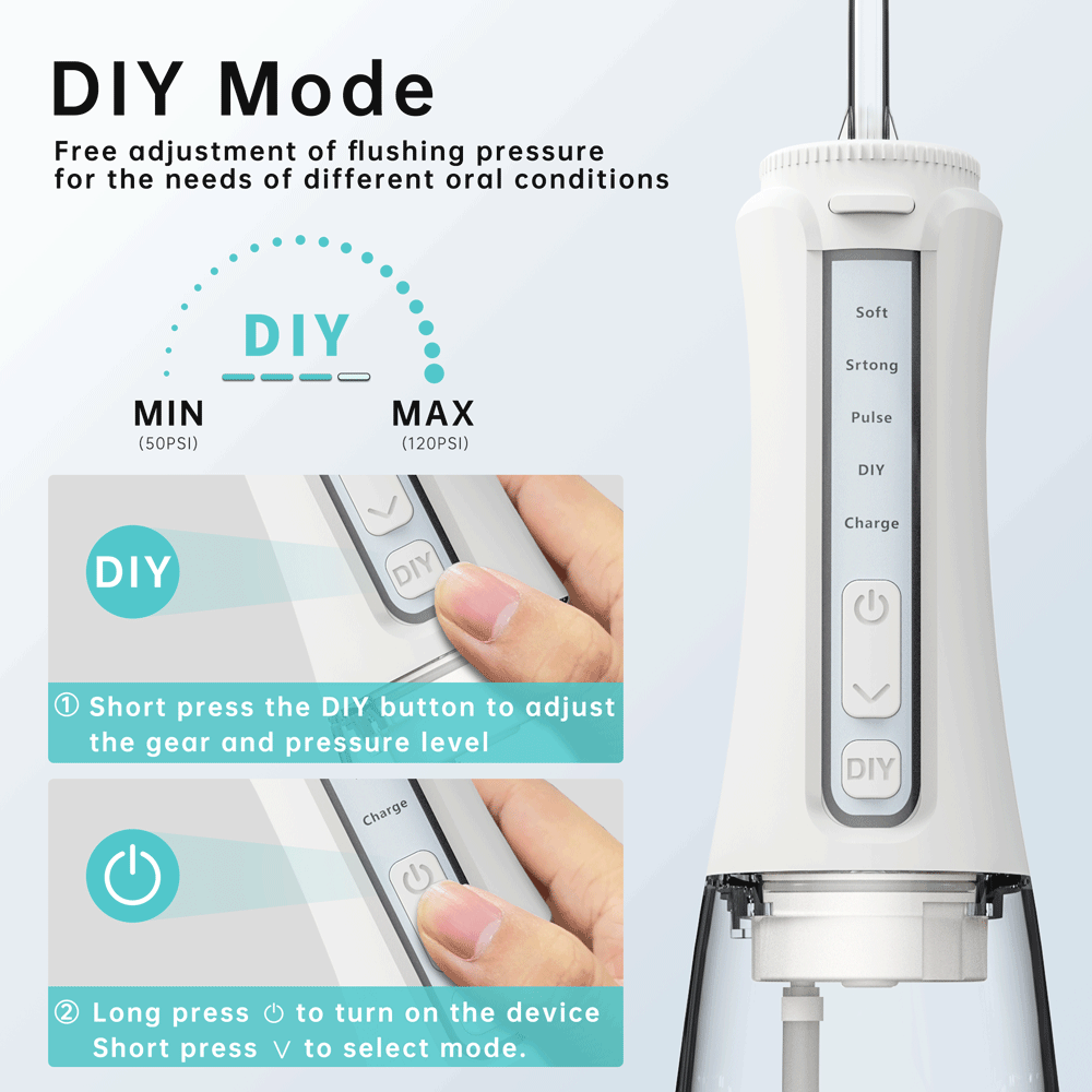 Portable Oral Irrigator 4 Mode - Dental Floss Picks บทวิจารณ์และราคา