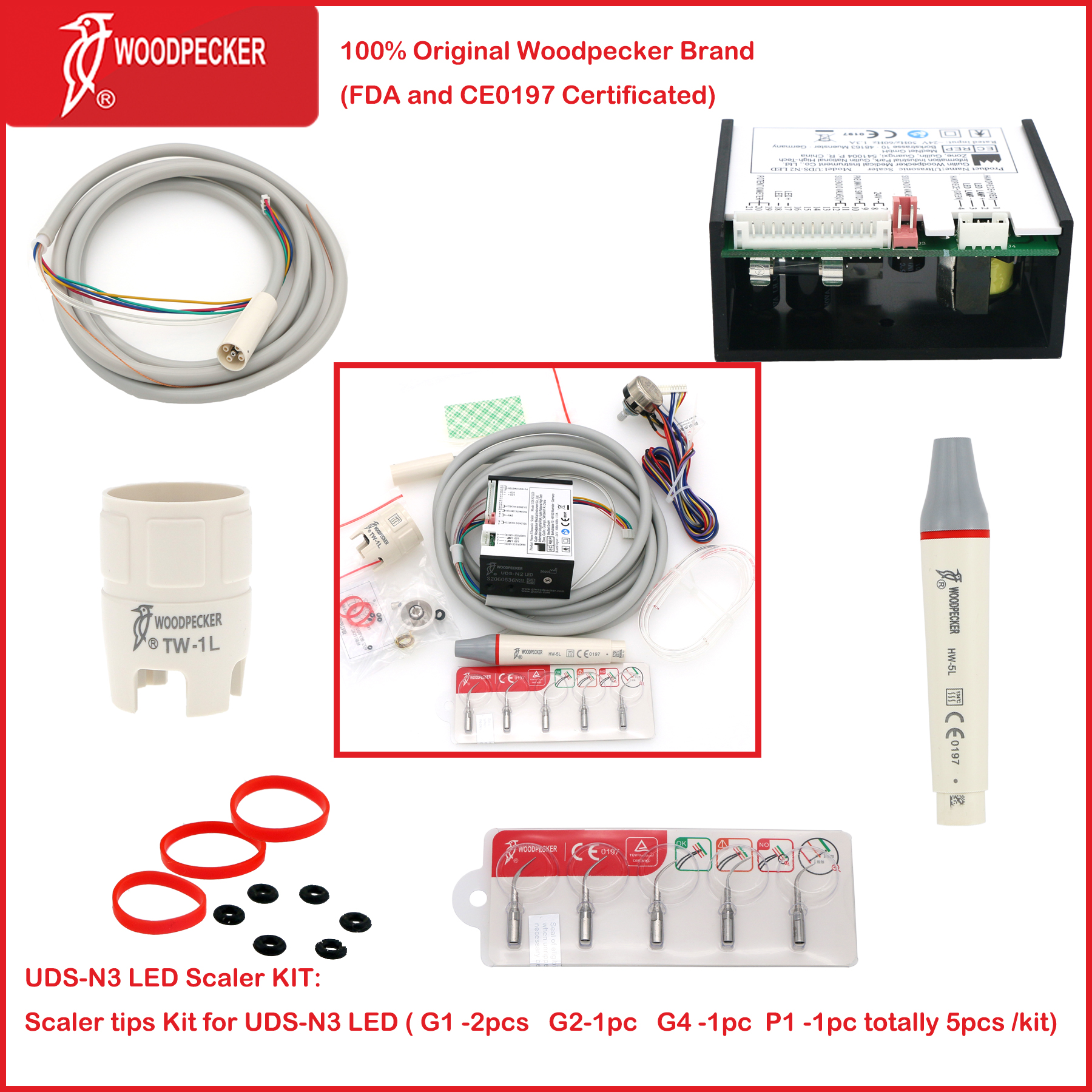 Woodpecker Dental UltrasonicSc - Teeth Whitening Tips บทวิจารณ์และราคา