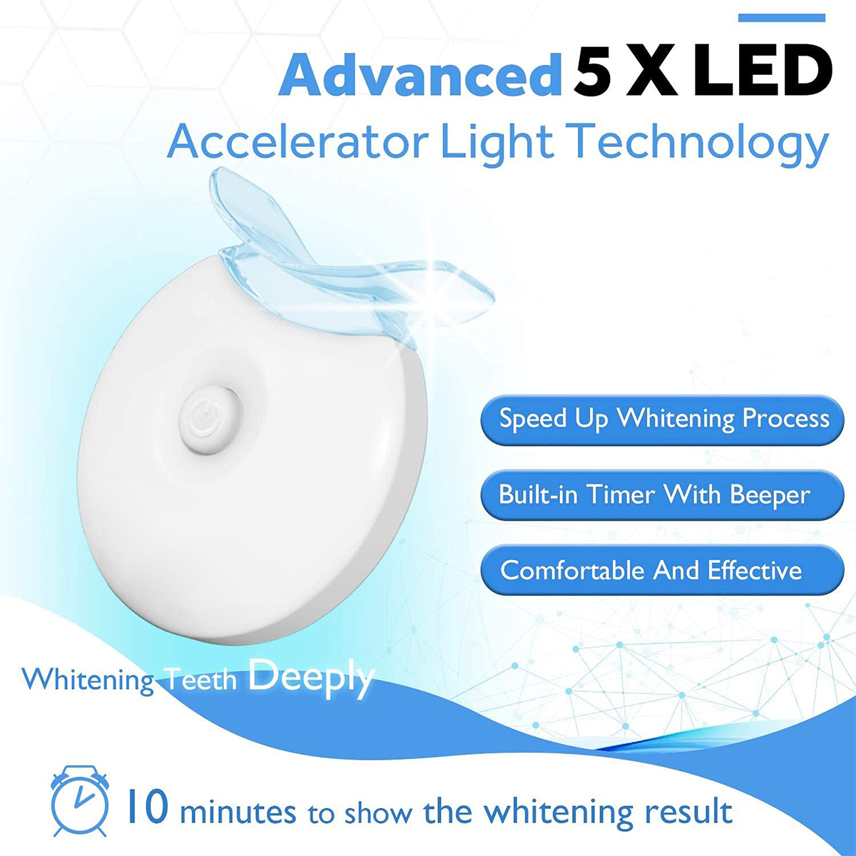 Teeth Whitening Kit - 5X LED L - Teeth Whitening Kit At Home บทวิจารณ์และราคา