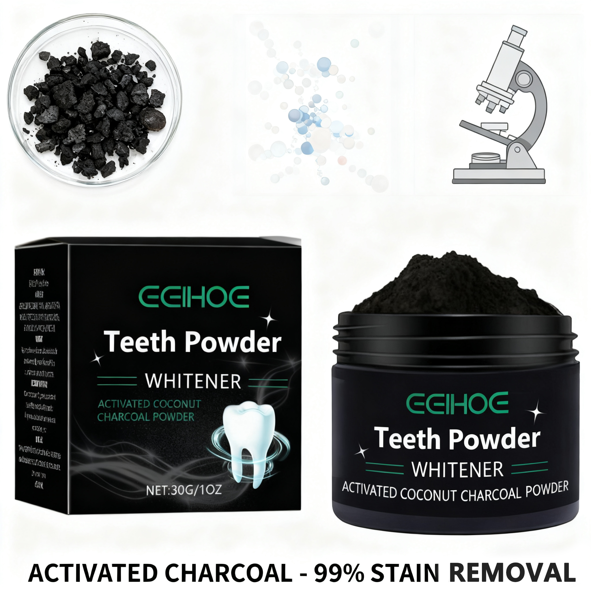 Teeth Whitening Powder Natural - Whitening Powder Activated บทวิจารณ์และราคา