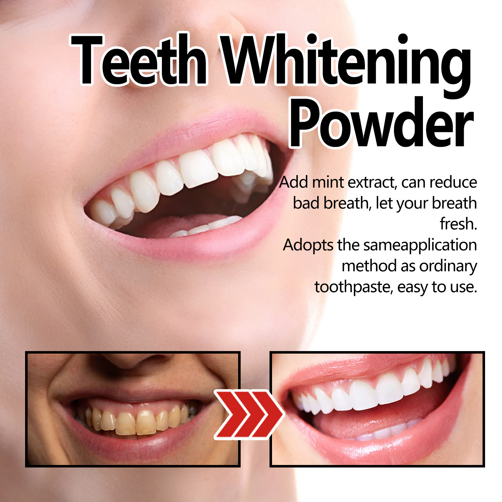 Food Grade Tooth Brightening P - Whitening Powder Activated บทวิจารณ์และราคา