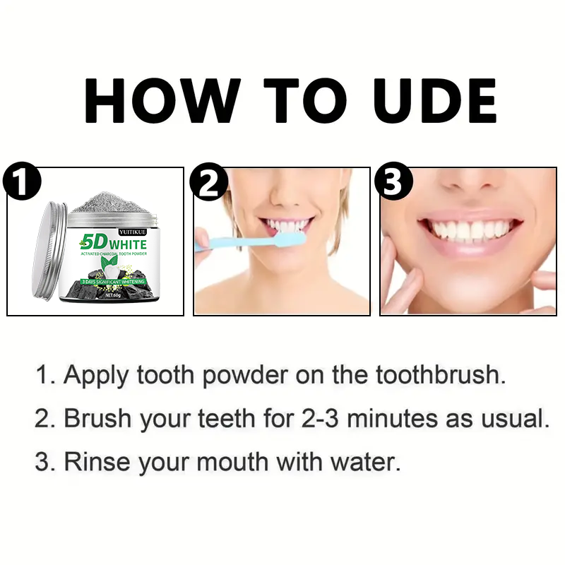 YUlTlKUE 5D White Activated ch - Whitening Powder Activated บทวิจารณ์และราคา