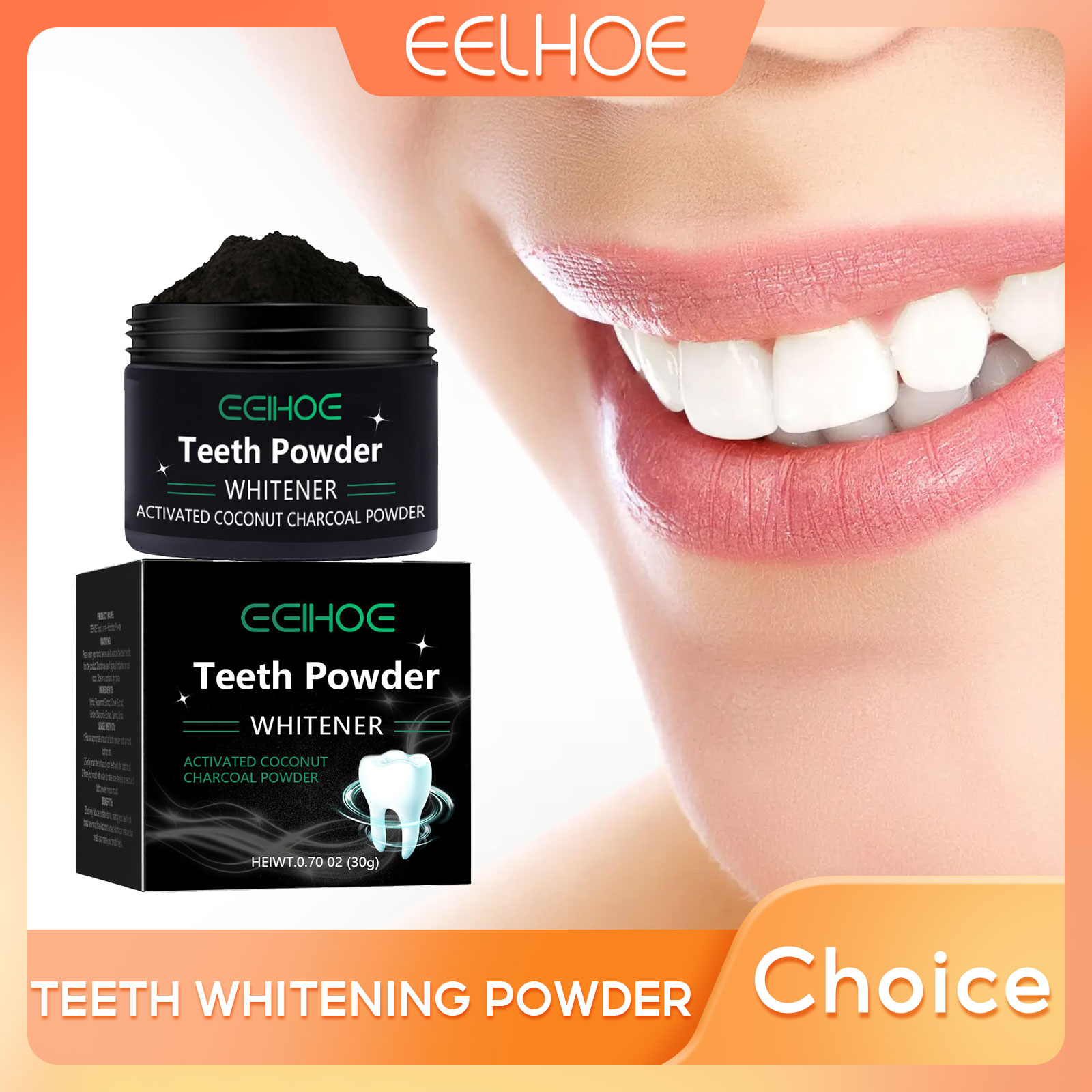 EELHOE Charcoal Powder for Tee - Whitening Powder Activated บทวิจารณ์และราคา