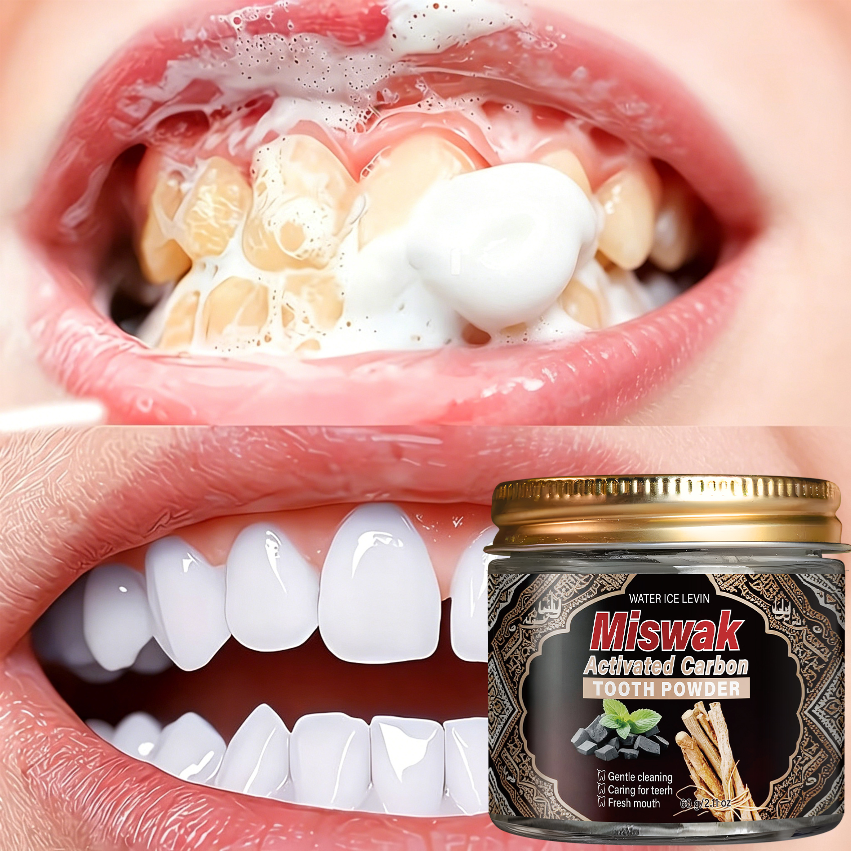 Activated Charcoal & Miswak To - Whitening Powder Activated บทวิจารณ์และราคา