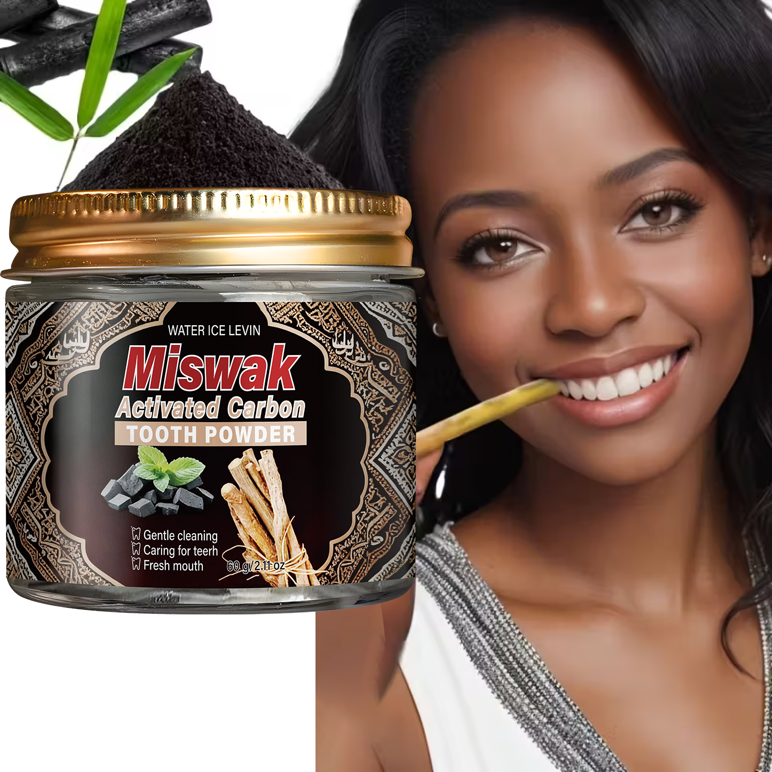 Activated Charcoal & Miswak To - Whitening Powder Activated บทวิจารณ์และราคา