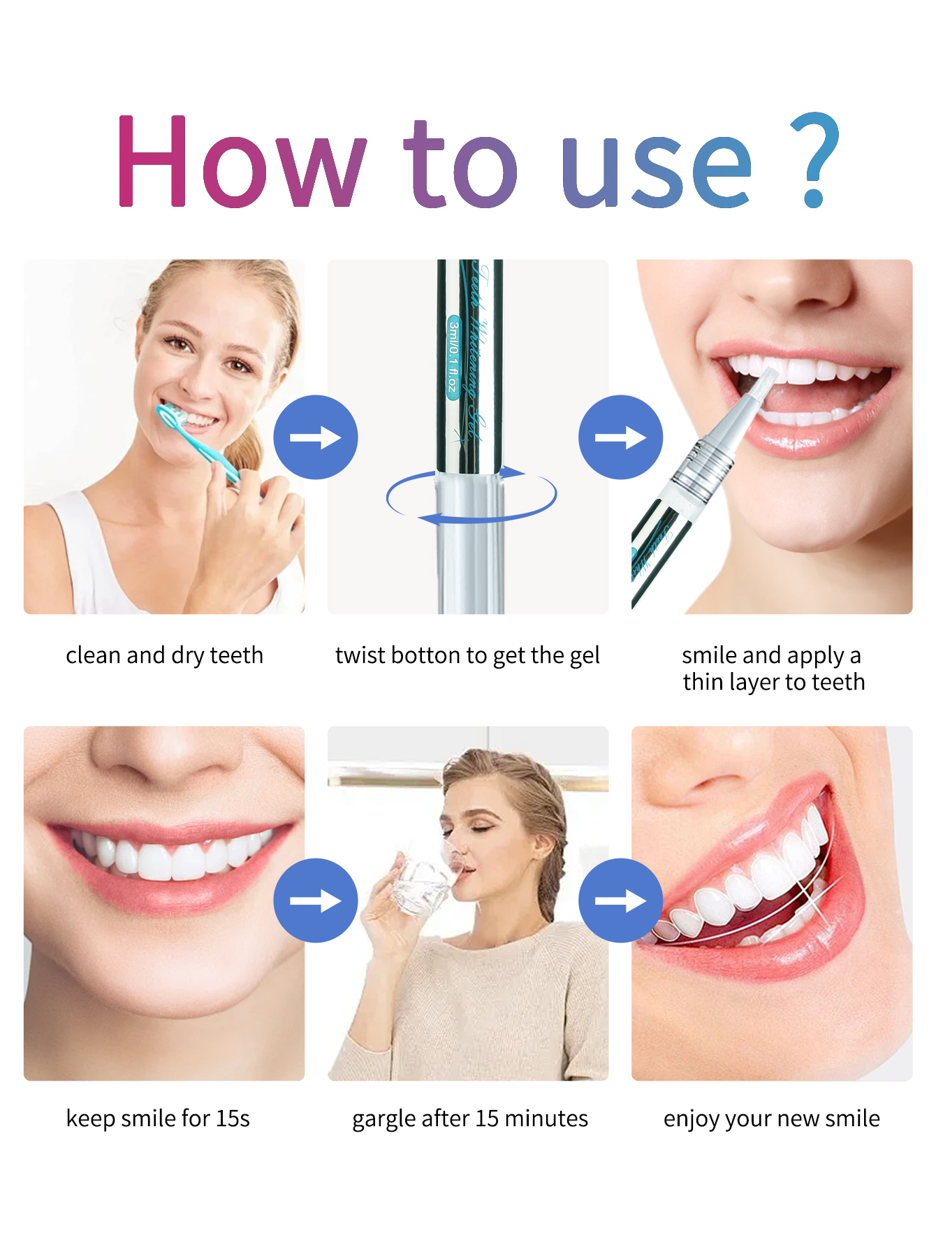 Hedva PAP+ Teeth Whitening Pen - Teeth Whitening Results บทวิจารณ์และราคา