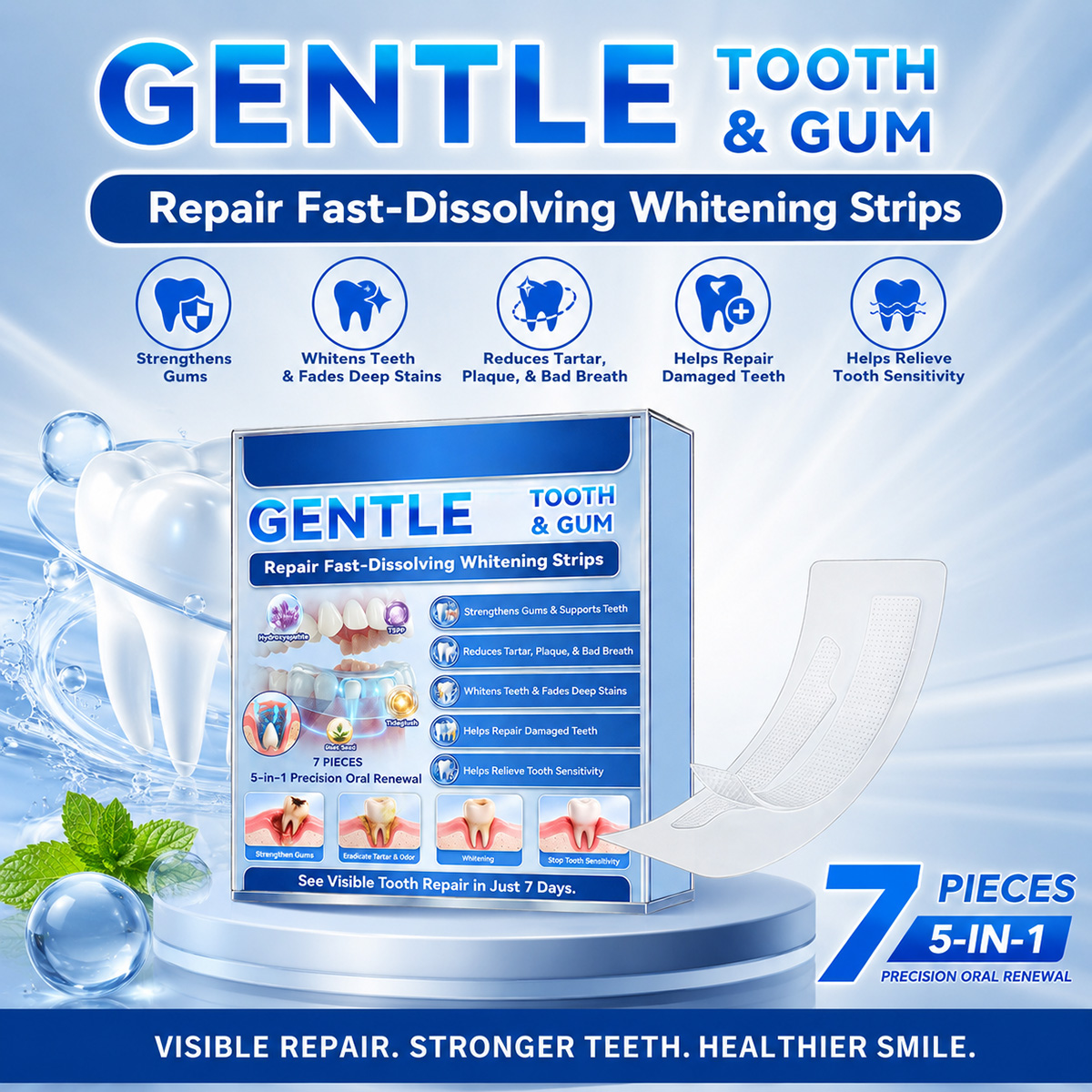 Teeth Whitening Strips Fast Re - Teeth Whitening Results บทวิจารณ์และราคา