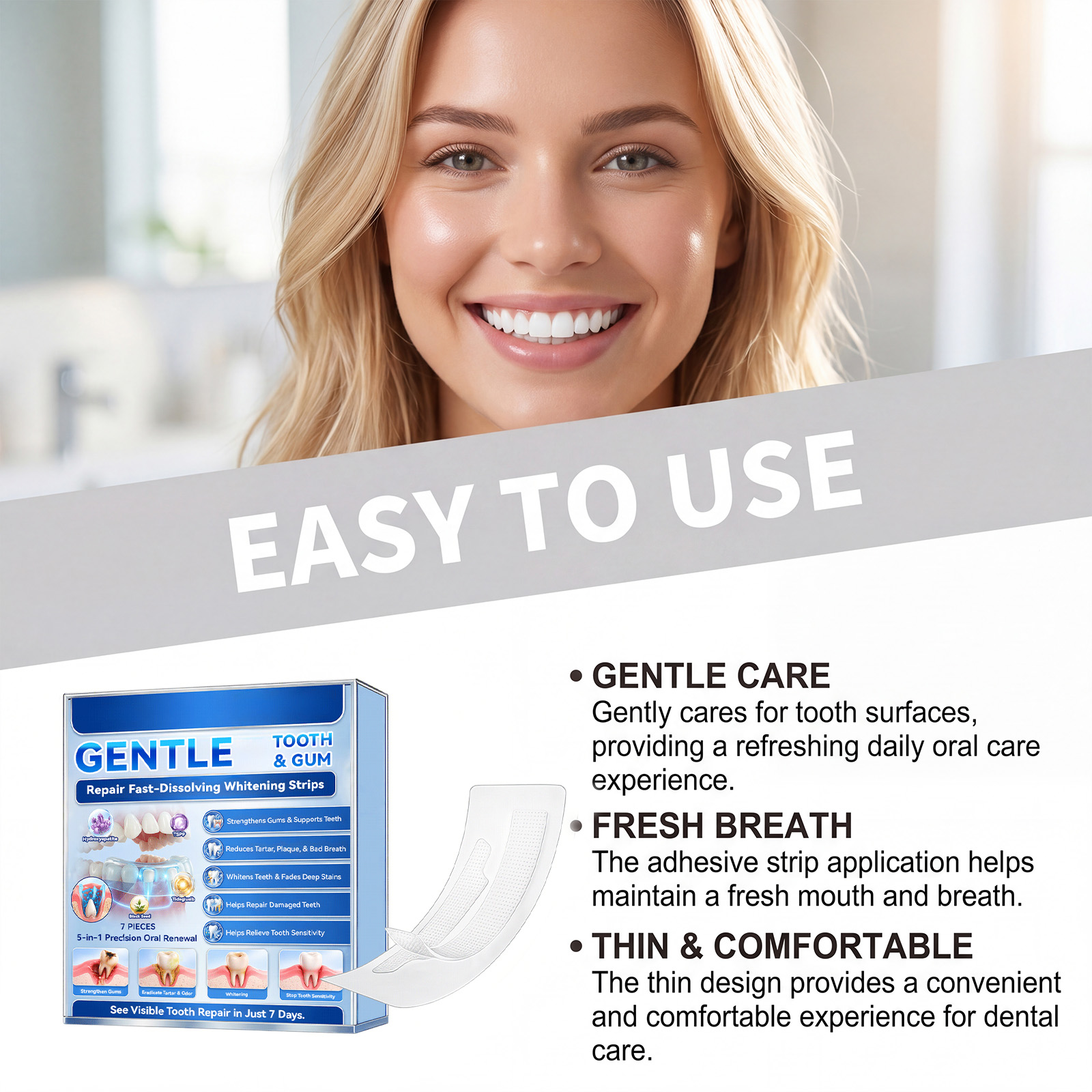 Teeth Whitening Strips Fast Re - Teeth Whitening Results บทวิจารณ์และราคา