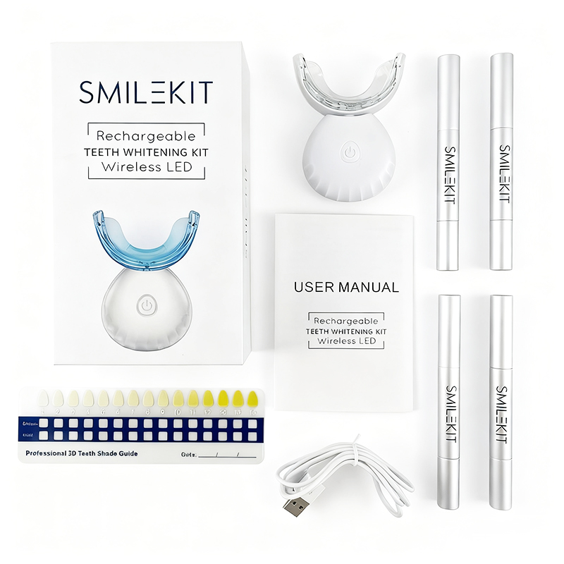 U-Shaped Rechargeable Light Qu - Teeth Whitening Kit At Home บทวิจารณ์และราคา