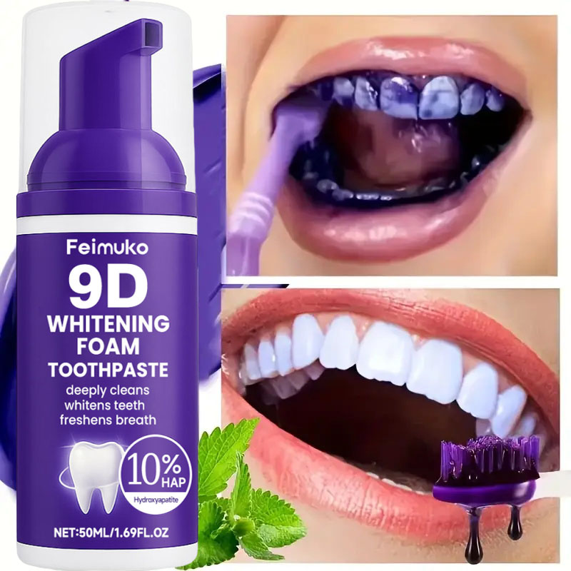 9D Purple Teeth Whitening Toot - Teeth Whitening That Works บทวิจารณ์และราคา