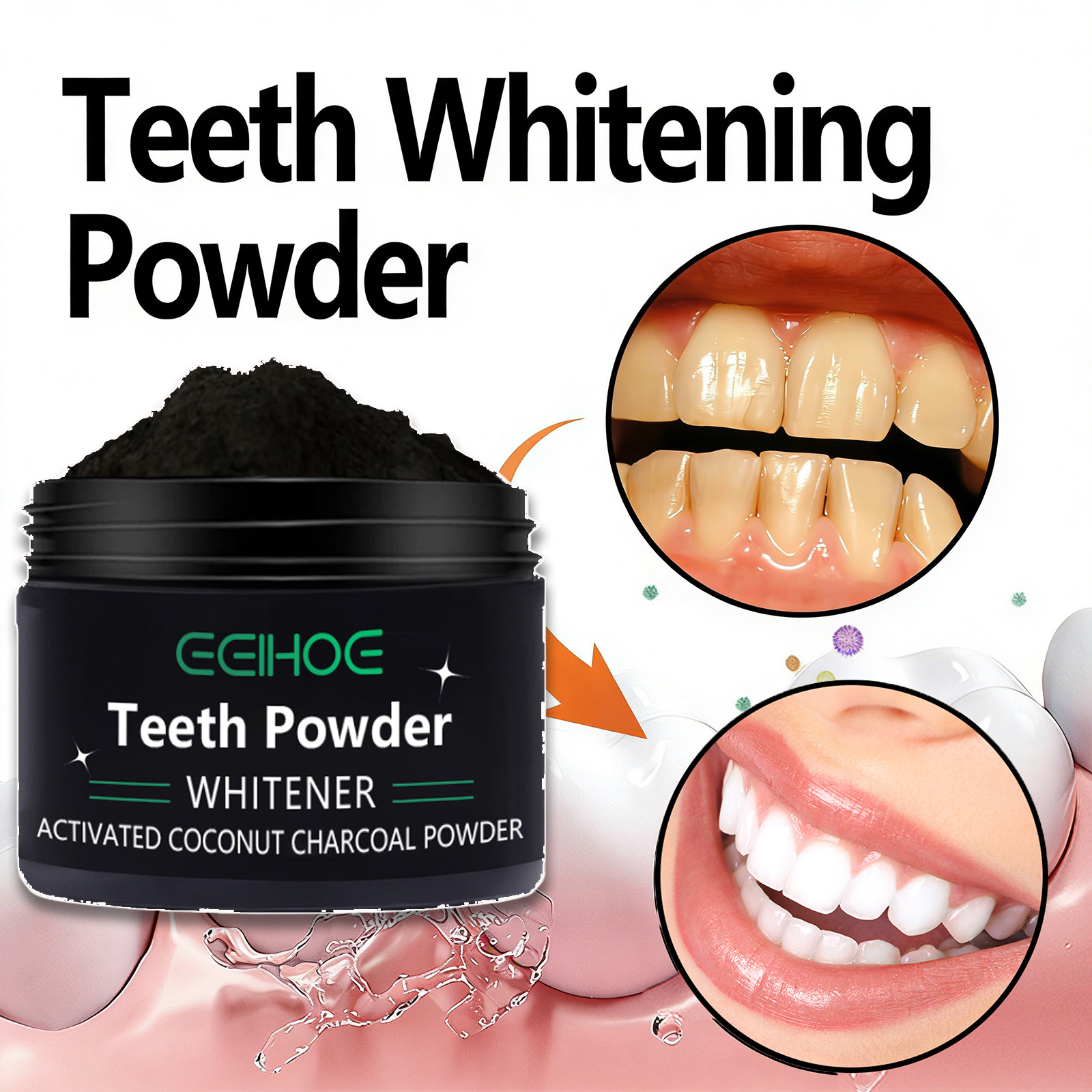 Natural Teeth Whitening Powder - Whitening Powder Activated บทวิจารณ์และราคา
