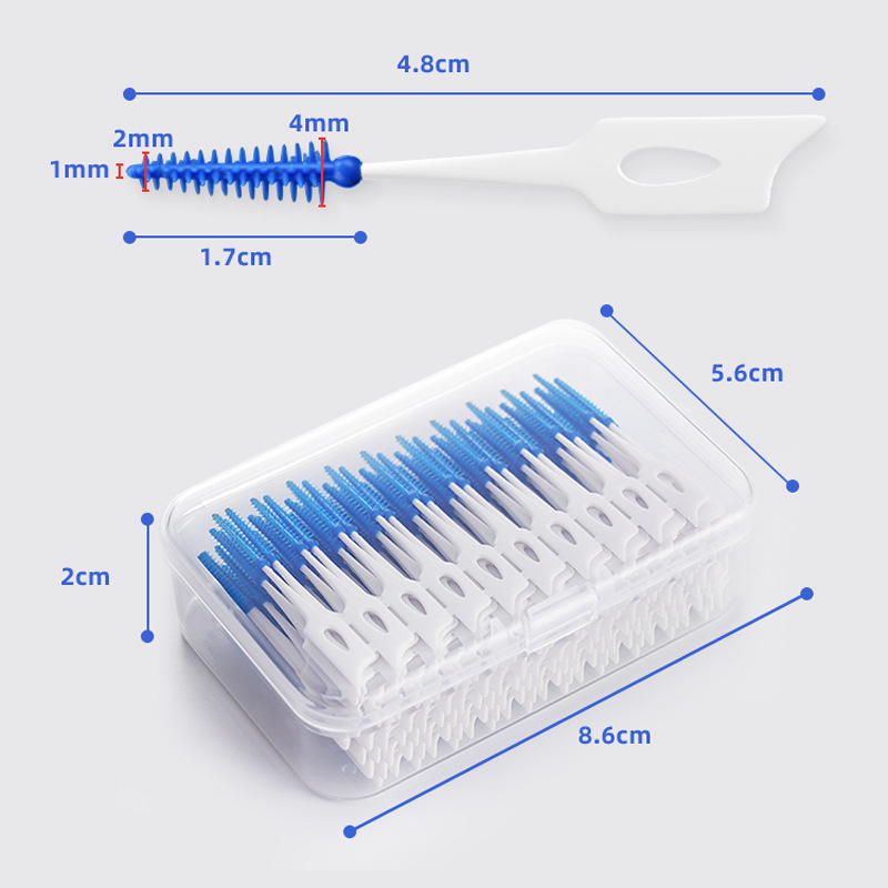 200 Pcs/box Silicone Interdent - Dental Floss Picks บทวิจารณ์และราคา