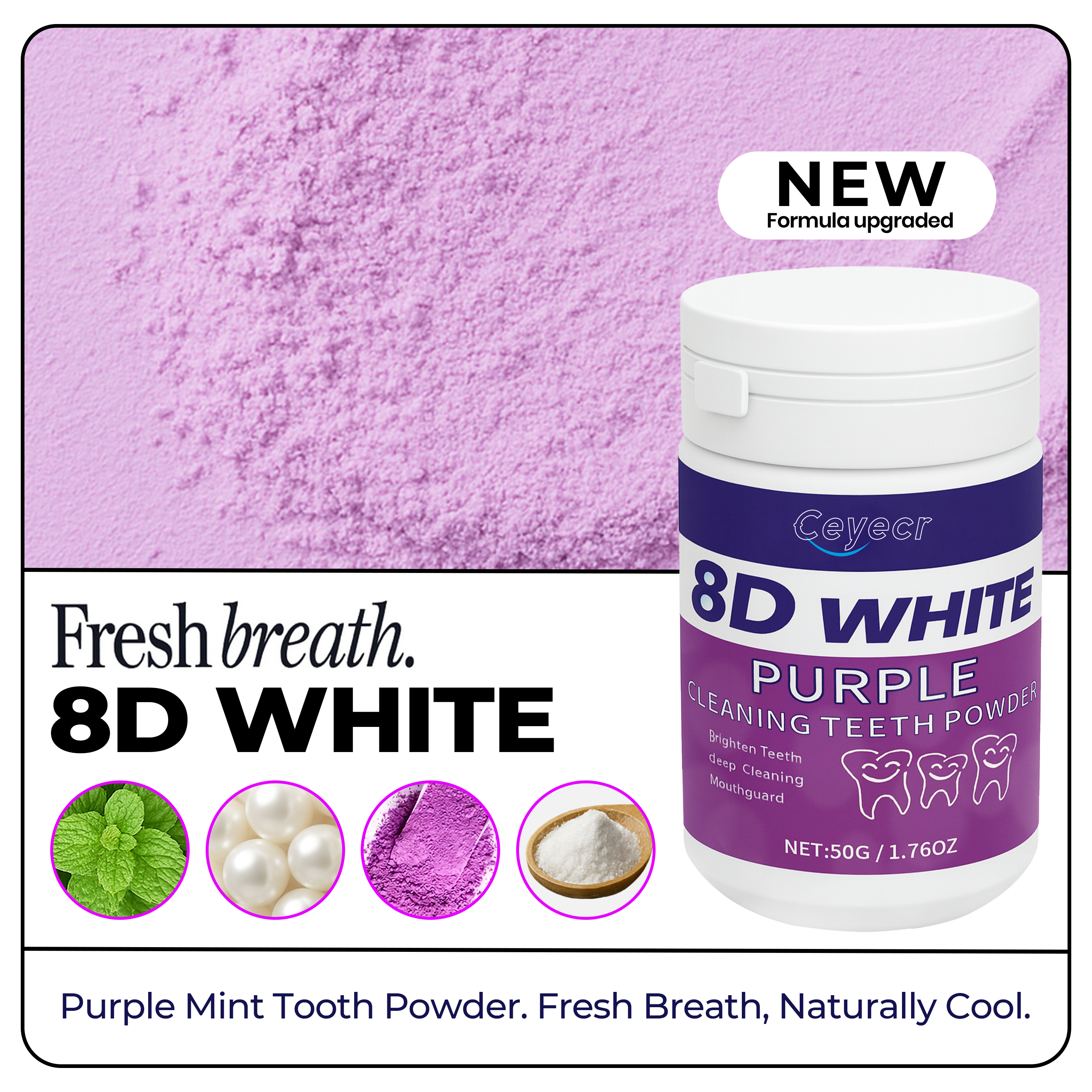 8D white Teeth Whitening Powde - Teeth Whitening Co บทวิจารณ์และราคา