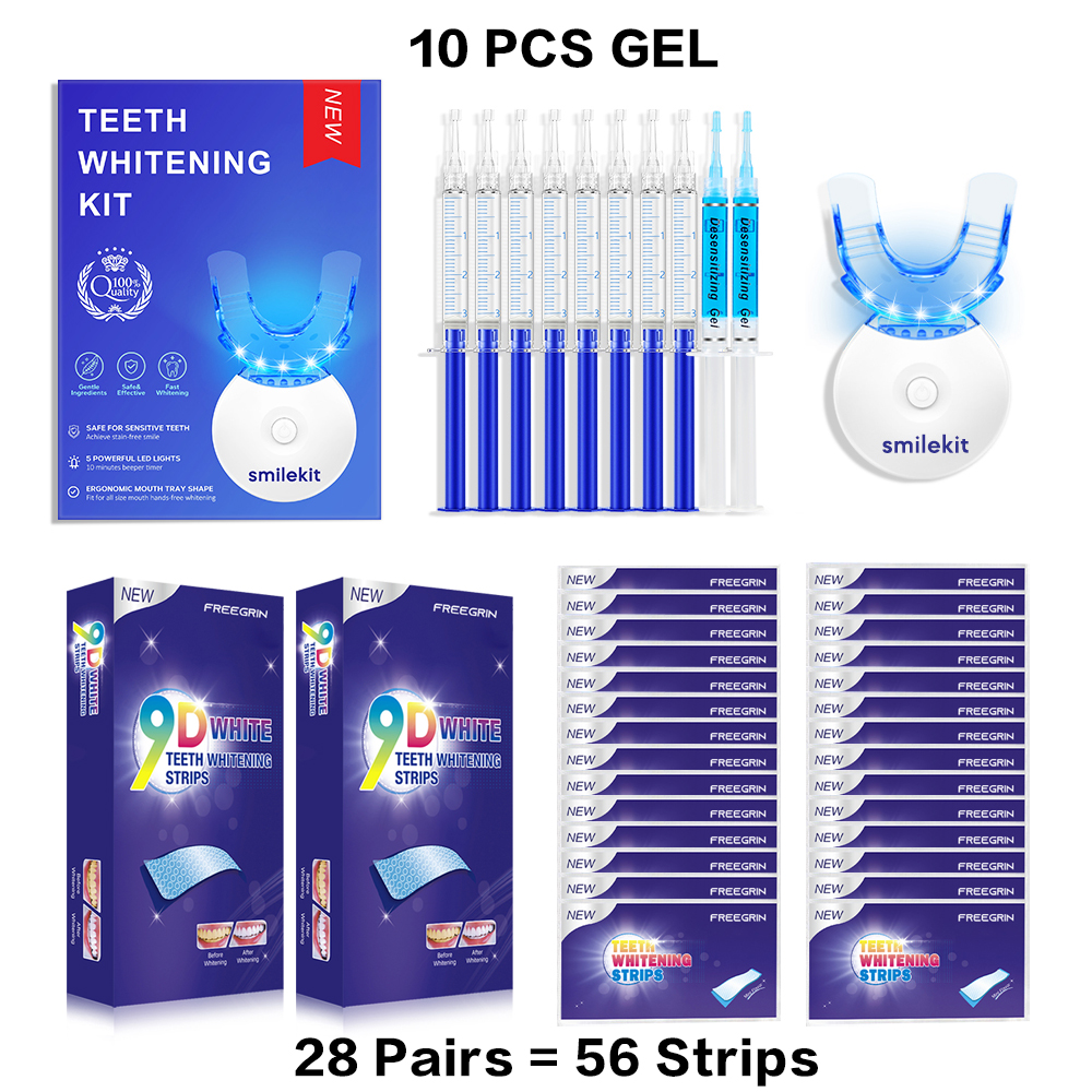 Teeth Whitening Kit - 5X LED L - Teeth Whitening Kit At Home บทวิจารณ์และราคา