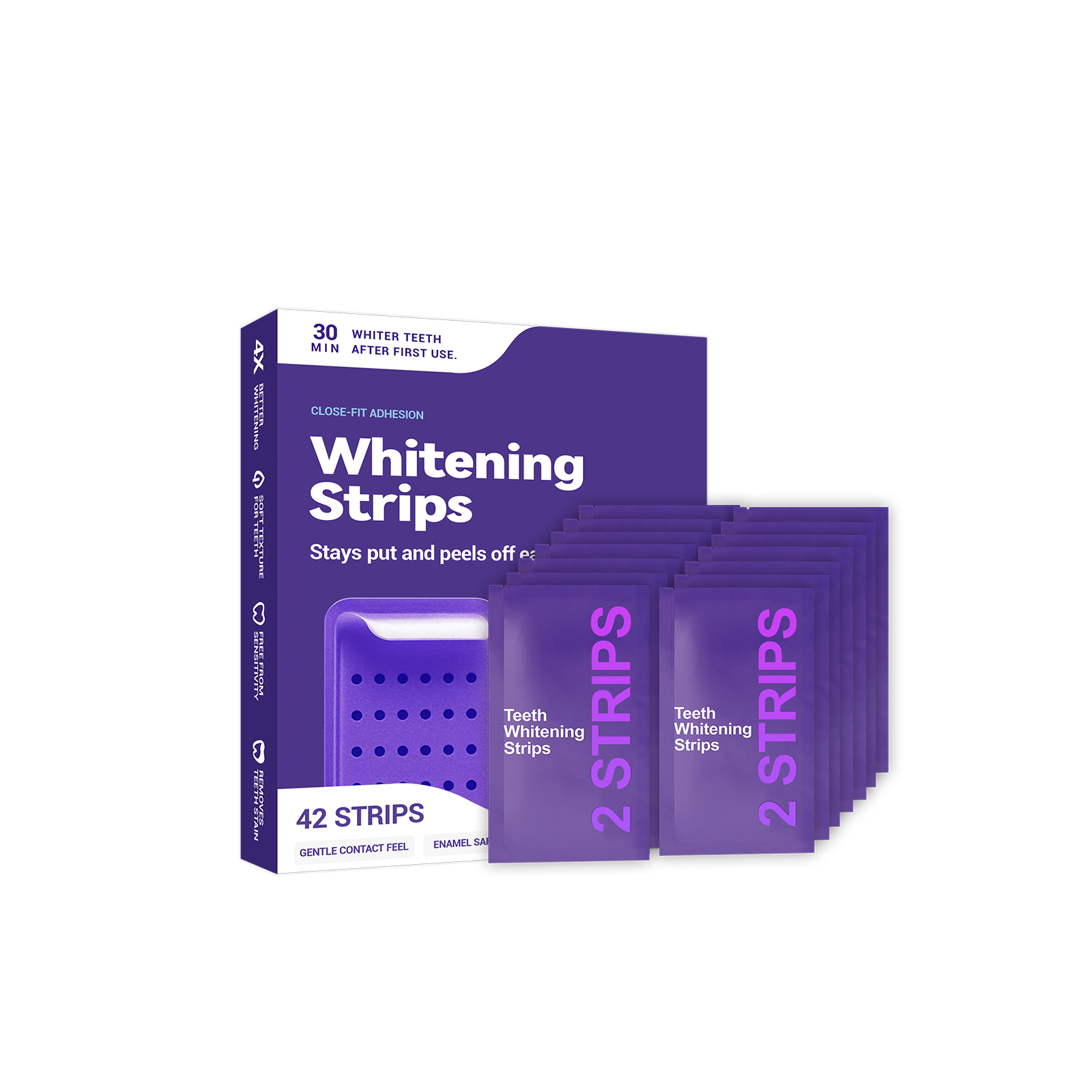 Purple Teeth Whitening Strips  - Teeth Whitening (Bleaching) บทวิจารณ์และราคา