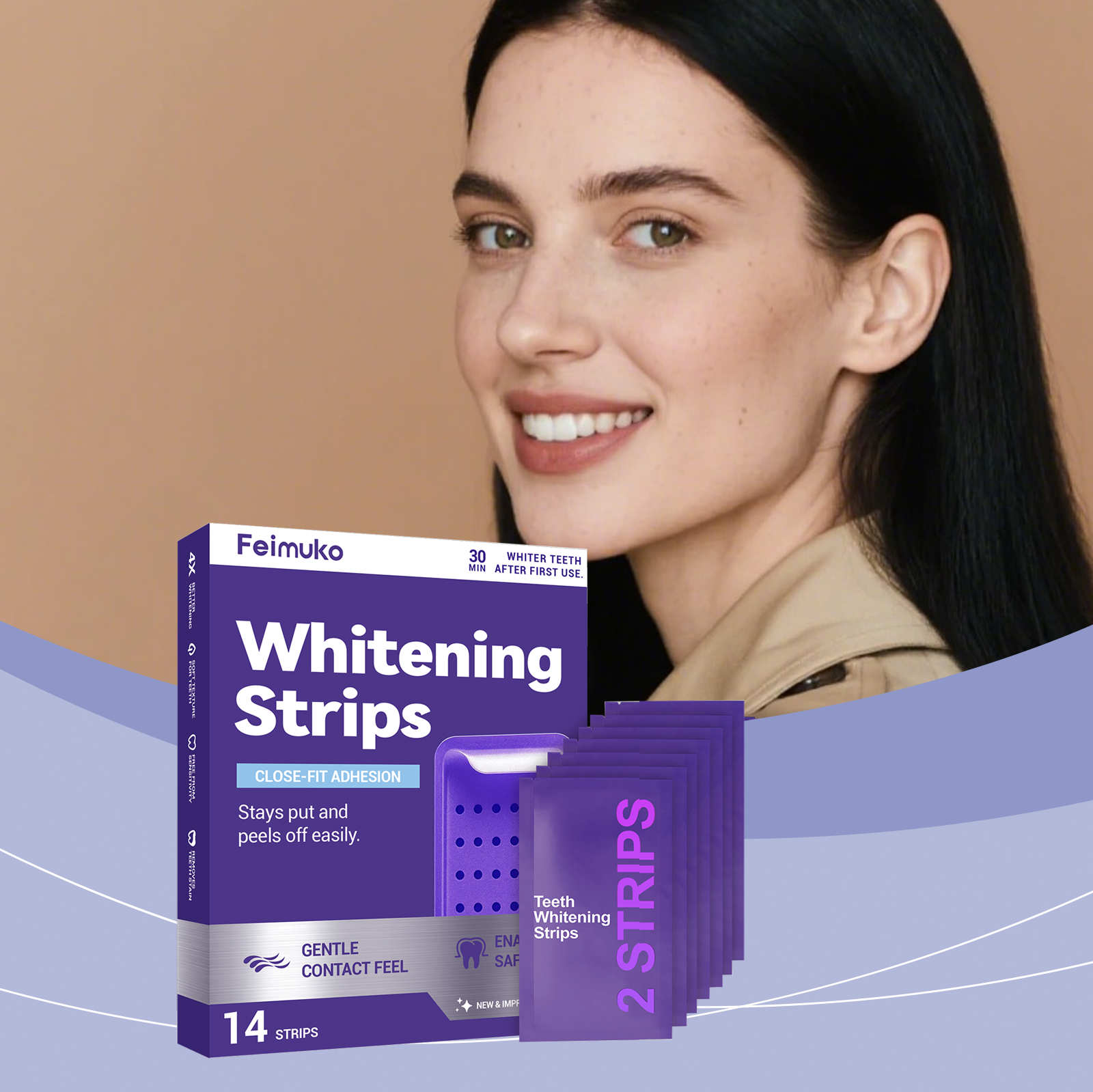 Purple Teeth Whitening Strips  - Teeth Whitening (Bleaching) บทวิจารณ์และราคา