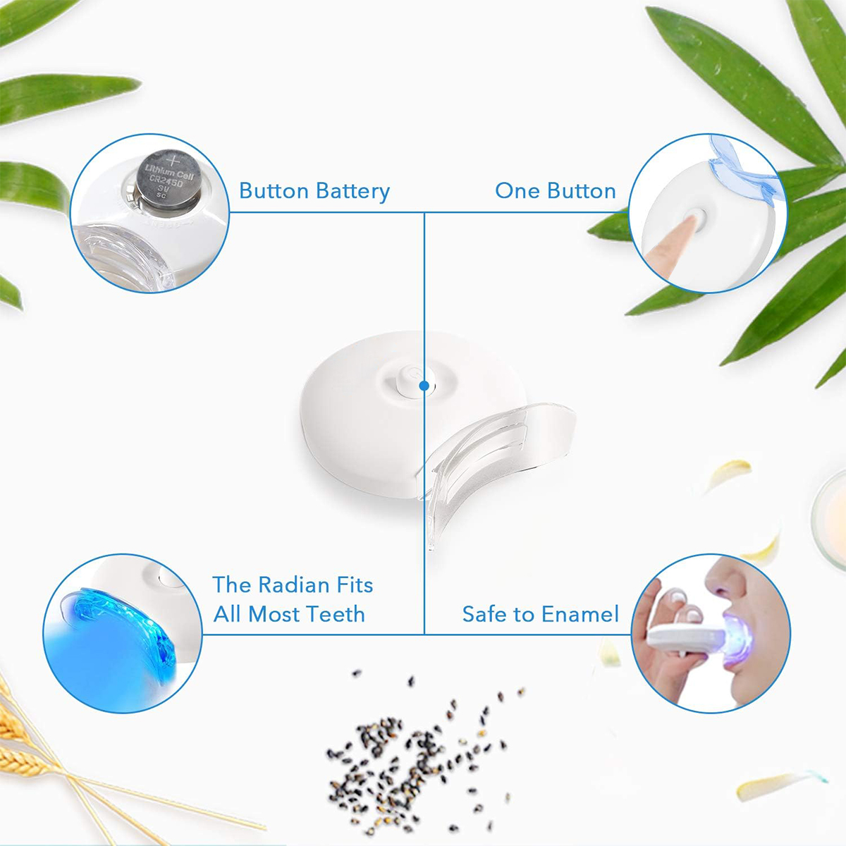 Teeth Whitening Kit - 5X LED L - Teeth Whitening Kit At Home บทวิจารณ์และราคา