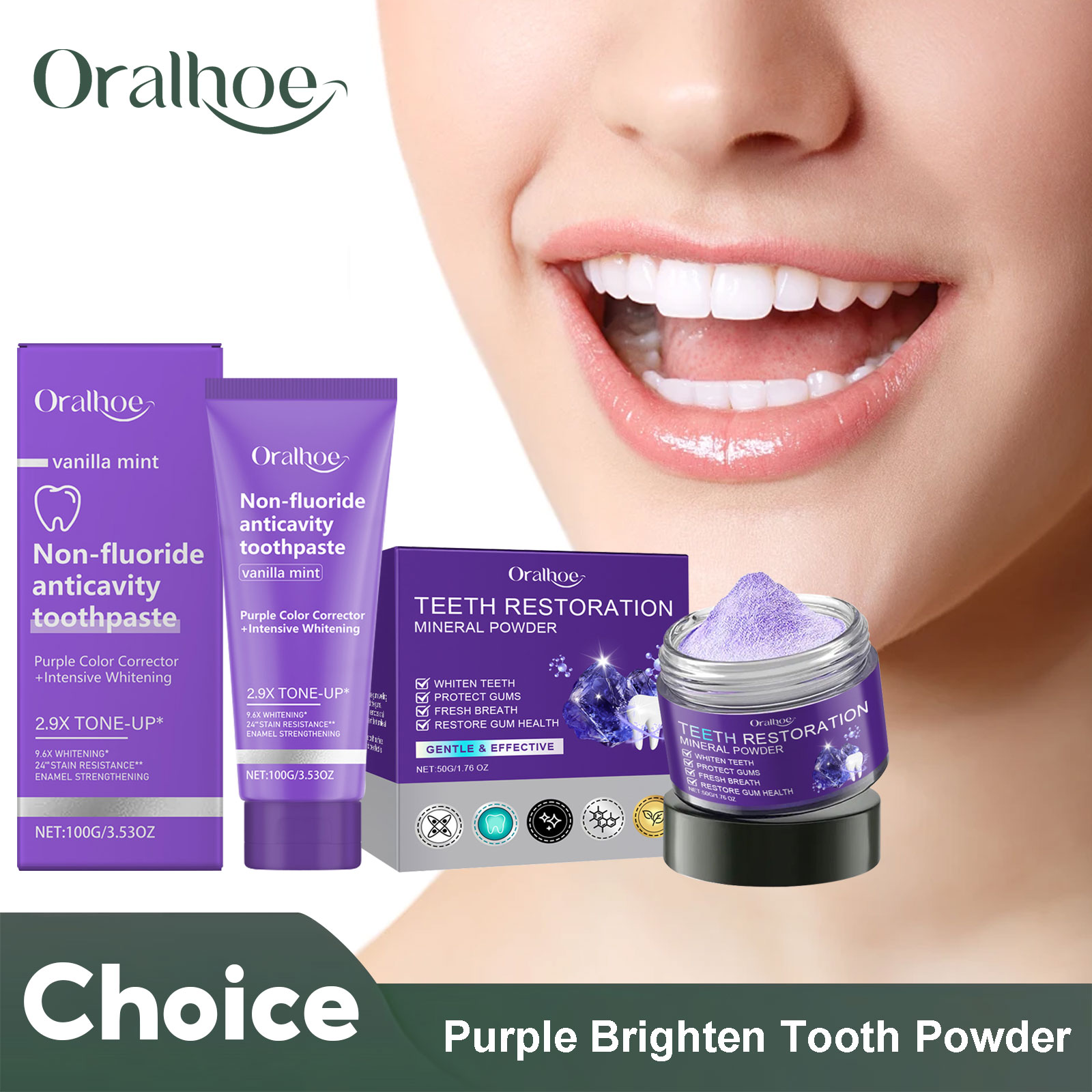 Teeth Restoration Mineral Powd - Teeth Whitening Co บทวิจารณ์และราคา