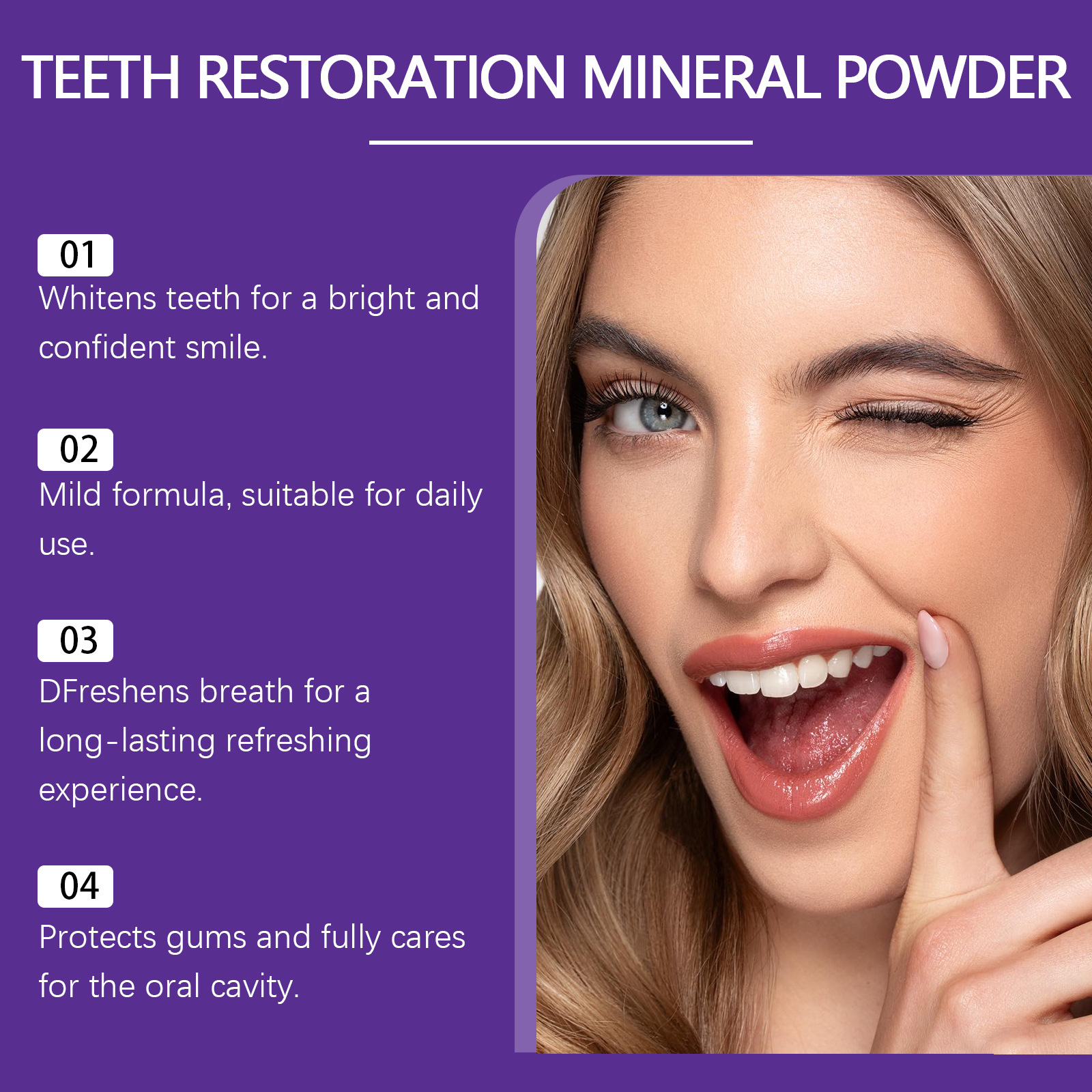 Teeth Restoration Mineral Powd - Teeth Whitening Co บทวิจารณ์และราคา