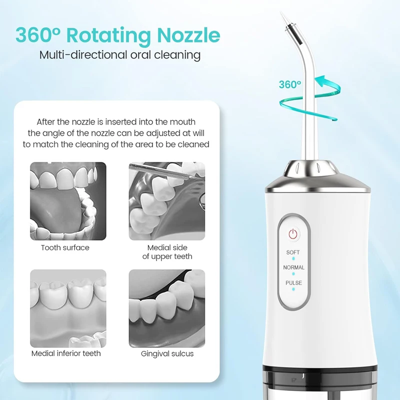 Portable Dental Water Flosser  - Dental Floss Picks บทวิจารณ์และราคา