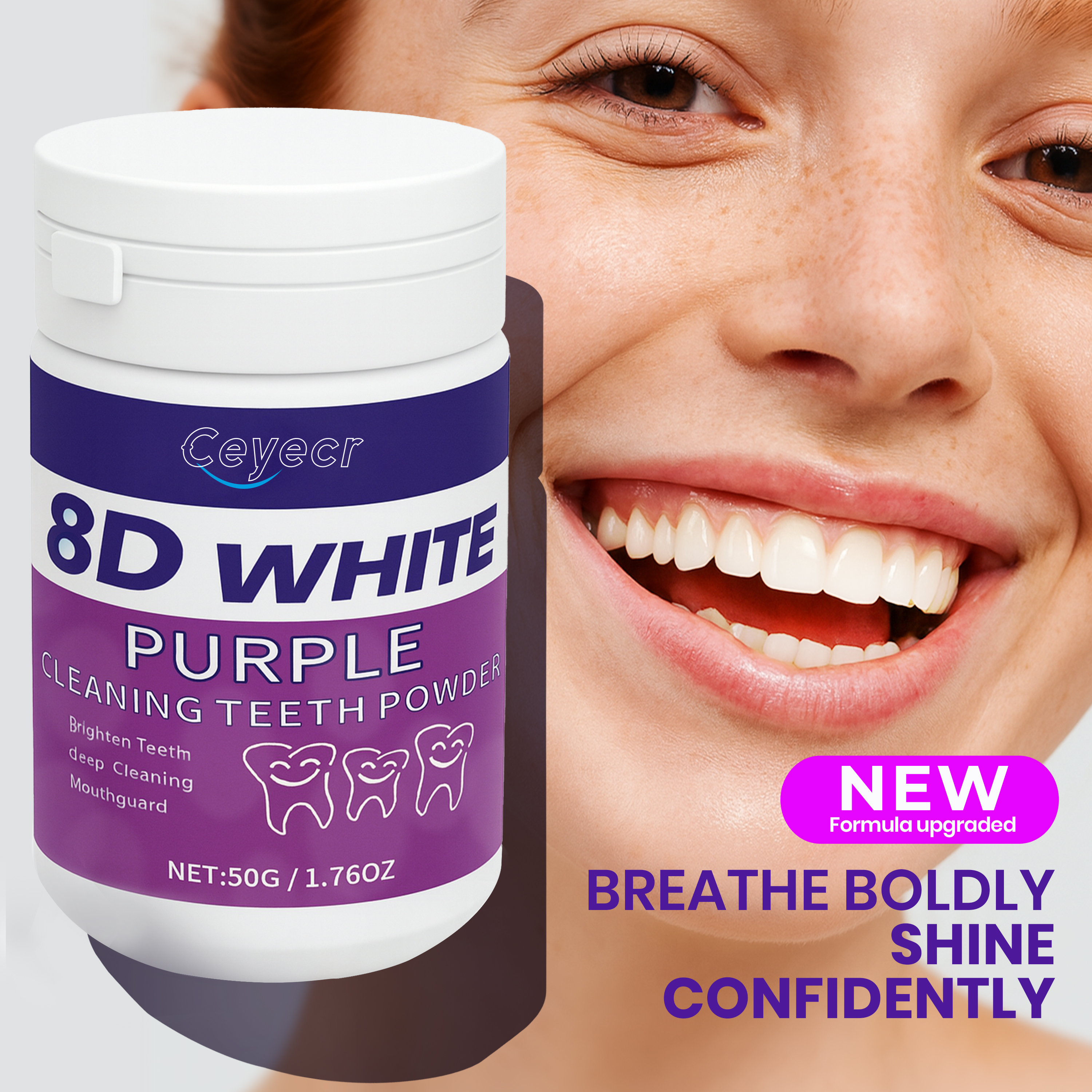 8D white Teeth Whitening Powde - Teeth Whitening Co บทวิจารณ์และราคา