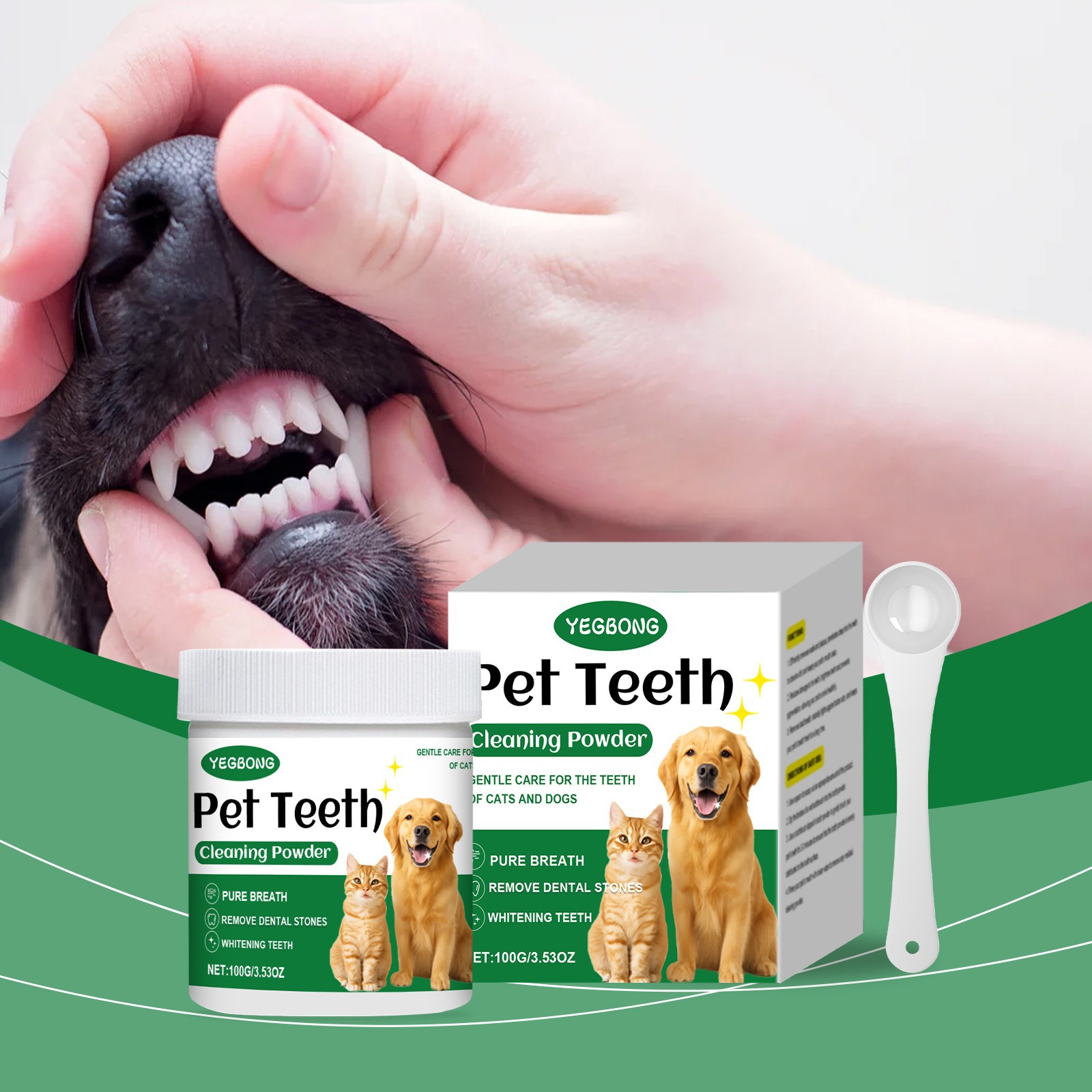 Pet Teeth Cleaning Powder Redu - Teeth Whitening Results บทวิจารณ์และราคา