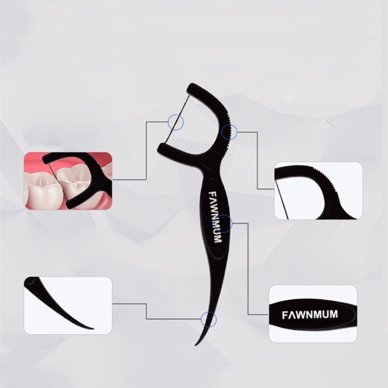 50pcs Dental Floss Flosser Pic - Dental Floss Picks บทวิจารณ์และราคา