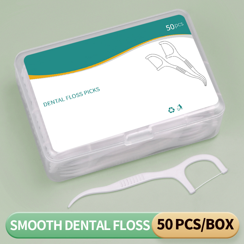 300PCS - Fine and smooth polym - Dental Floss Picks บทวิจารณ์และราคา