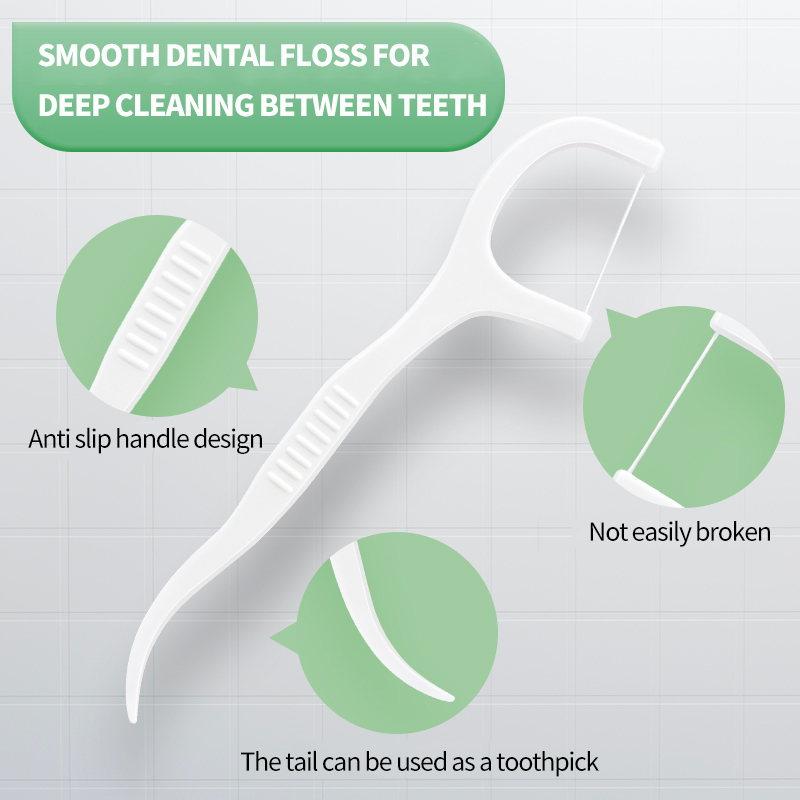 300PCS - Fine and smooth polym - Dental Floss Picks บทวิจารณ์และราคา