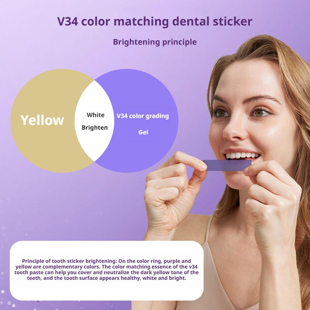 14/28/42PCS V34 Purple Teeth W - Teeth Whitening Kit At Home บทวิจารณ์และราคา
