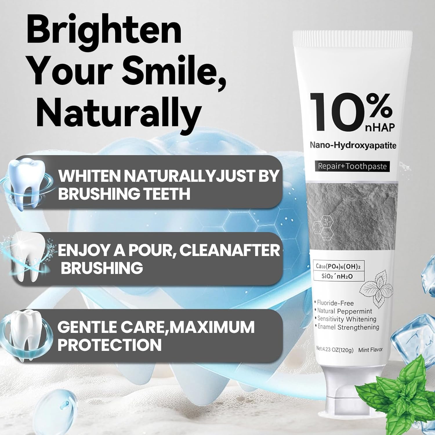 10% Nano-Hydroxyapatite Toothp - Teeth Whitening That Works บทวิจารณ์และราคา
