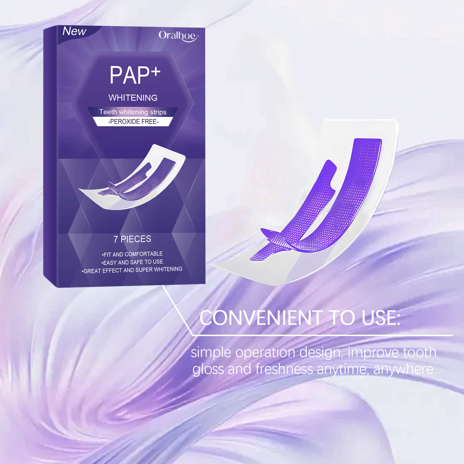 Purple Teeth Whitening Strips  - Teeth Whitening (Bleaching) บทวิจารณ์และราคา