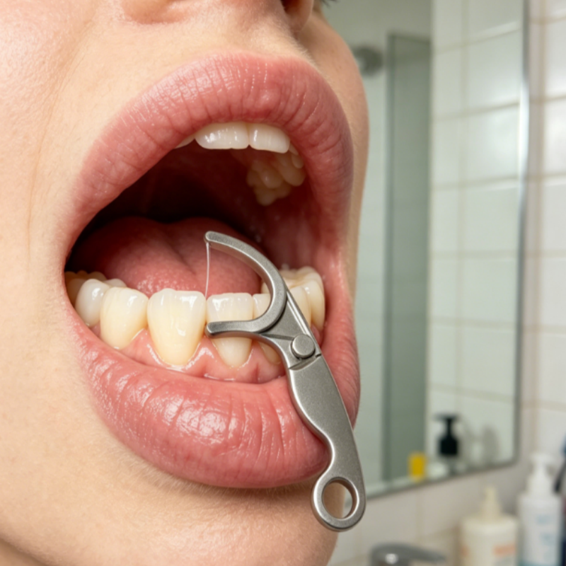 Stainless Steel Reusable Tooth - Dental Floss Picks บทวิจารณ์และราคา