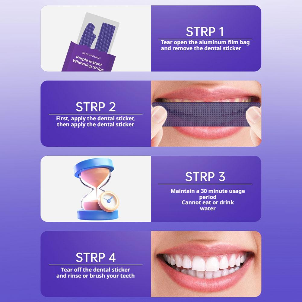 V34 Teeth Whitening Strips - E - Teeth Whitening Kit At Home บทวิจารณ์และราคา