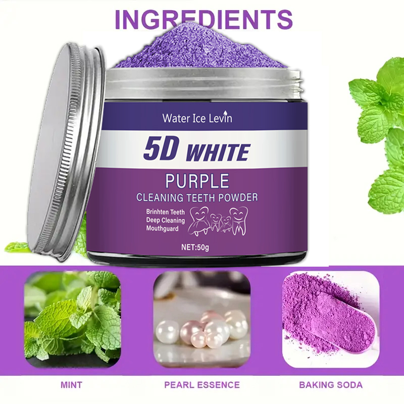 Purple Teeth Whitening Powder, - Teeth Whitening Co บทวิจารณ์และราคา
