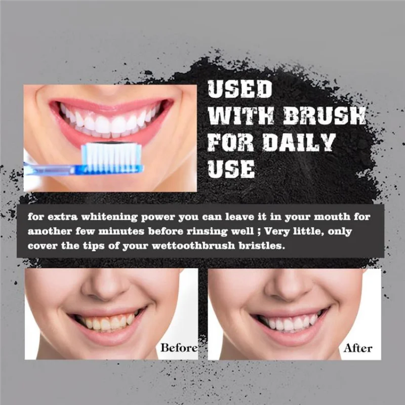 Food Grade Teeth Powder Charco - Whitening Powder Activated บทวิจารณ์และราคา