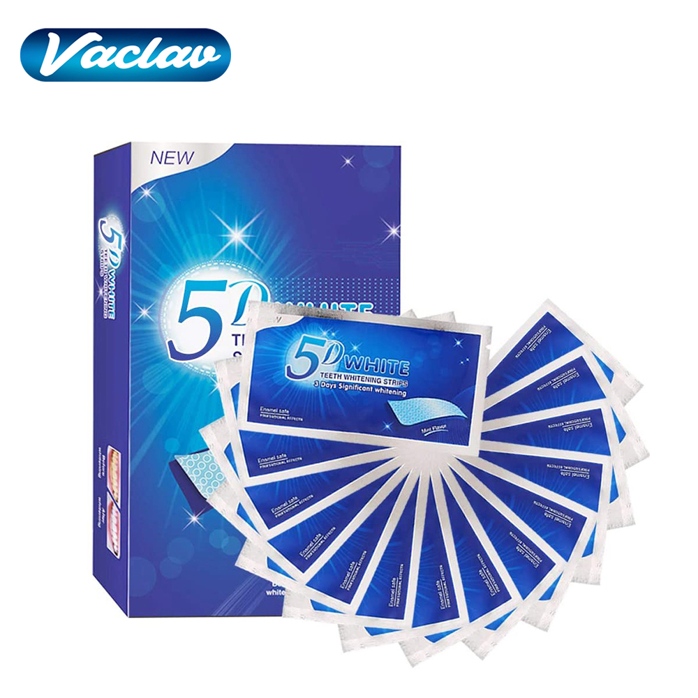 5D White Teeth Whitening Strip - Teeth Whitening Results บทวิจารณ์และราคา
