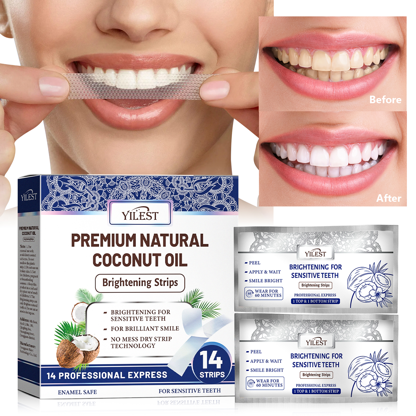Teeth Whitening Strips 14pcs C - Teeth Whitening (Bleaching) บทวิจารณ์และราคา