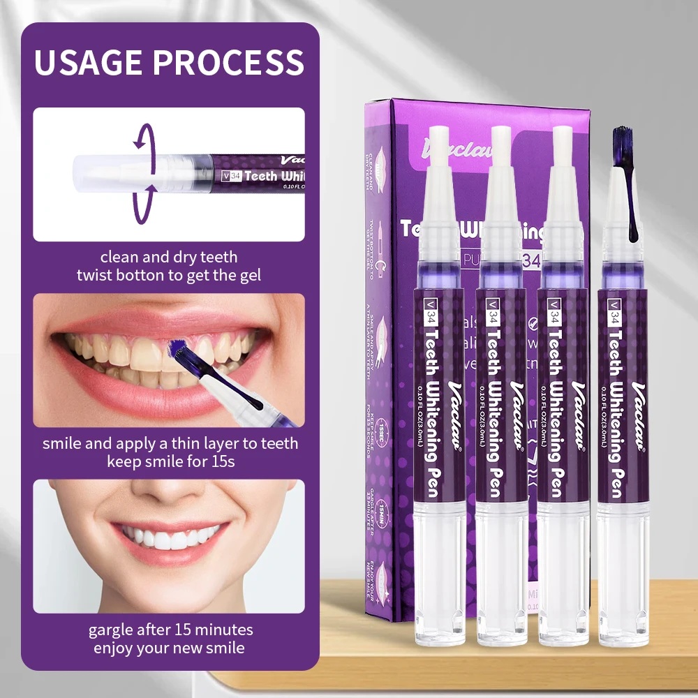 Vaclav V34 Purple teeth whiten - Teeth Whitening Results บทวิจารณ์และราคา
